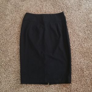 Black pencil skirt